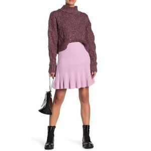 Free People “Solid Gold” Skirt in New Orchid